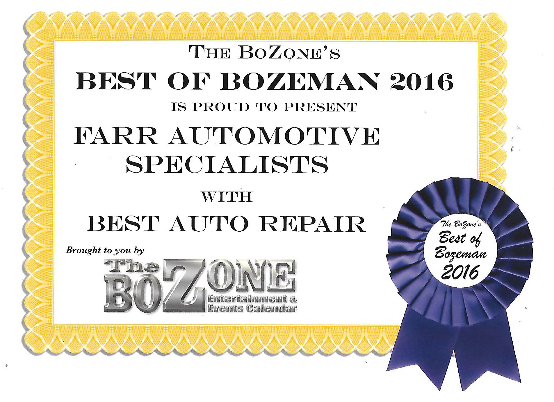 Farr Automotive Repair Bozeman, MT